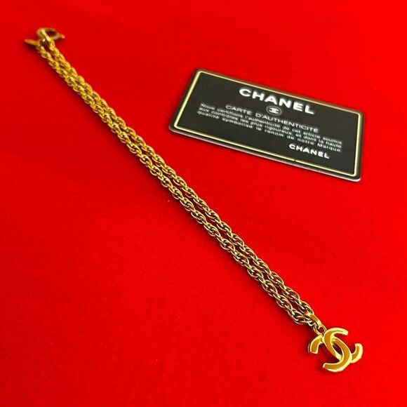 Chanel Jewelry - Chanel Vintage Coco Mark Motif Chain Necklace Pendant Accessories